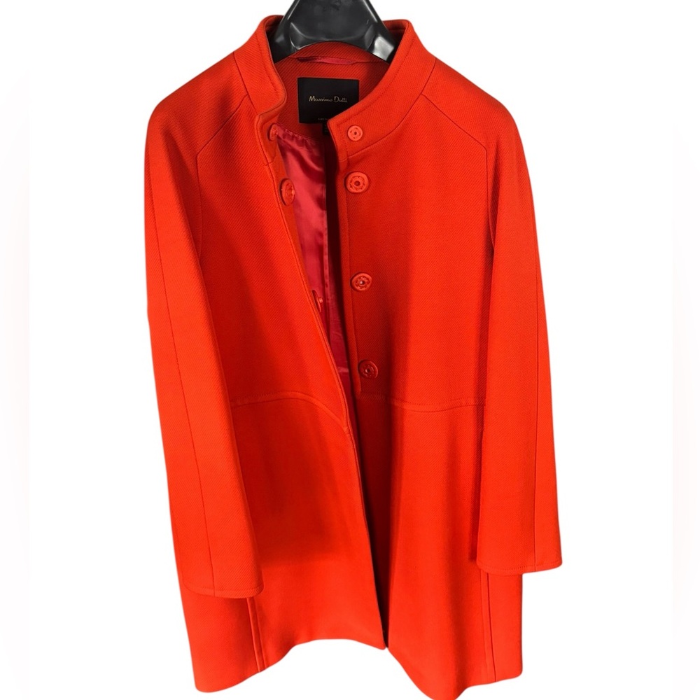 Massimo Dutti Women’s Bold Orange Coat